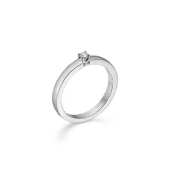 Mads Z 14kt. Crown Alliancering 0.04 ct. Hvidguld