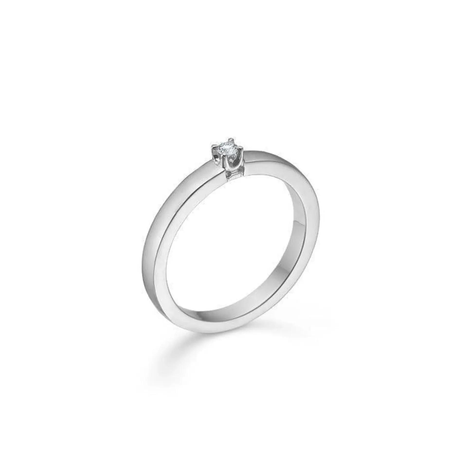 Mads Z 14kt. Crown Alliancering 0.04 ct. Hvidguld