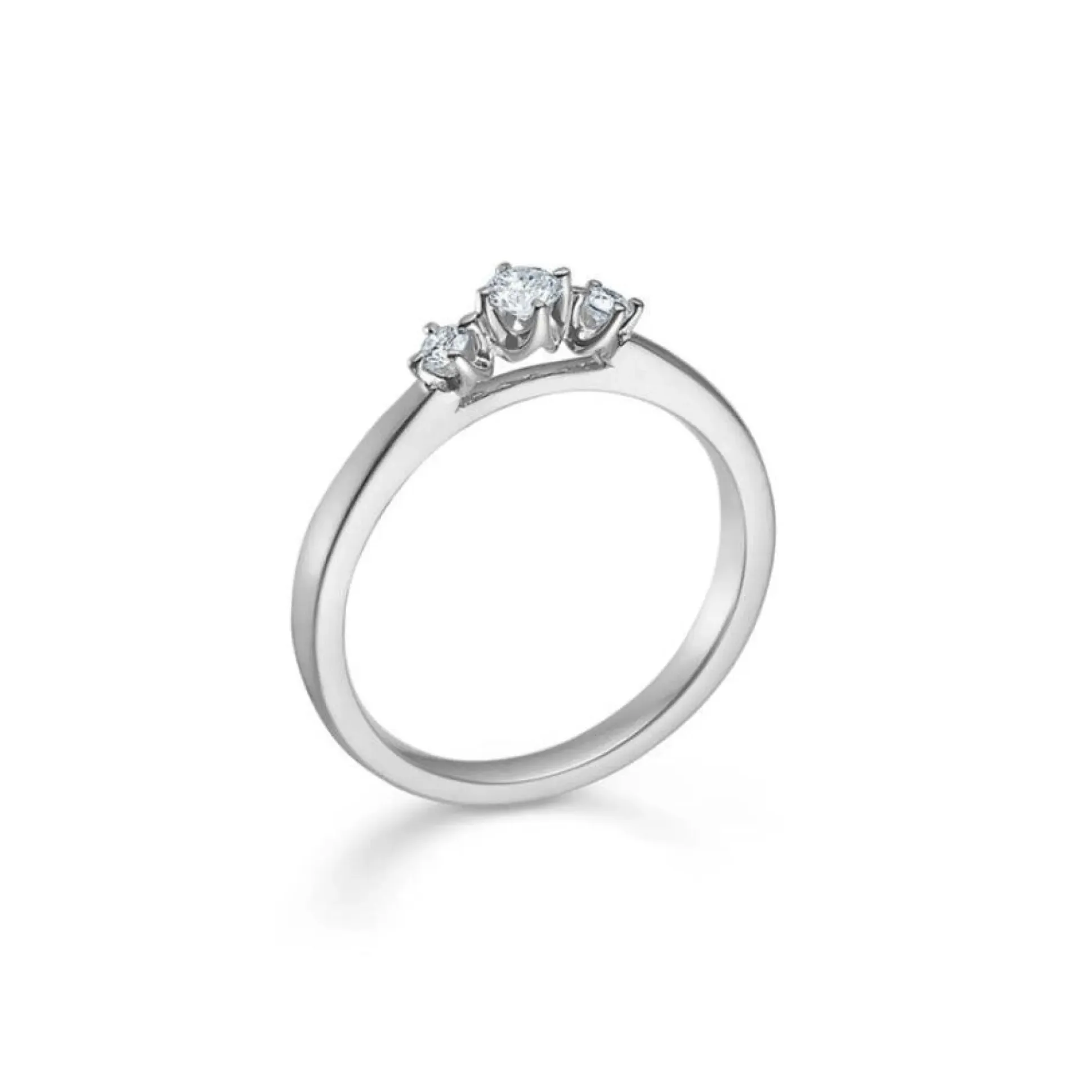 Mads Z 14kt Crown Trinity Ring 0.17 ct
