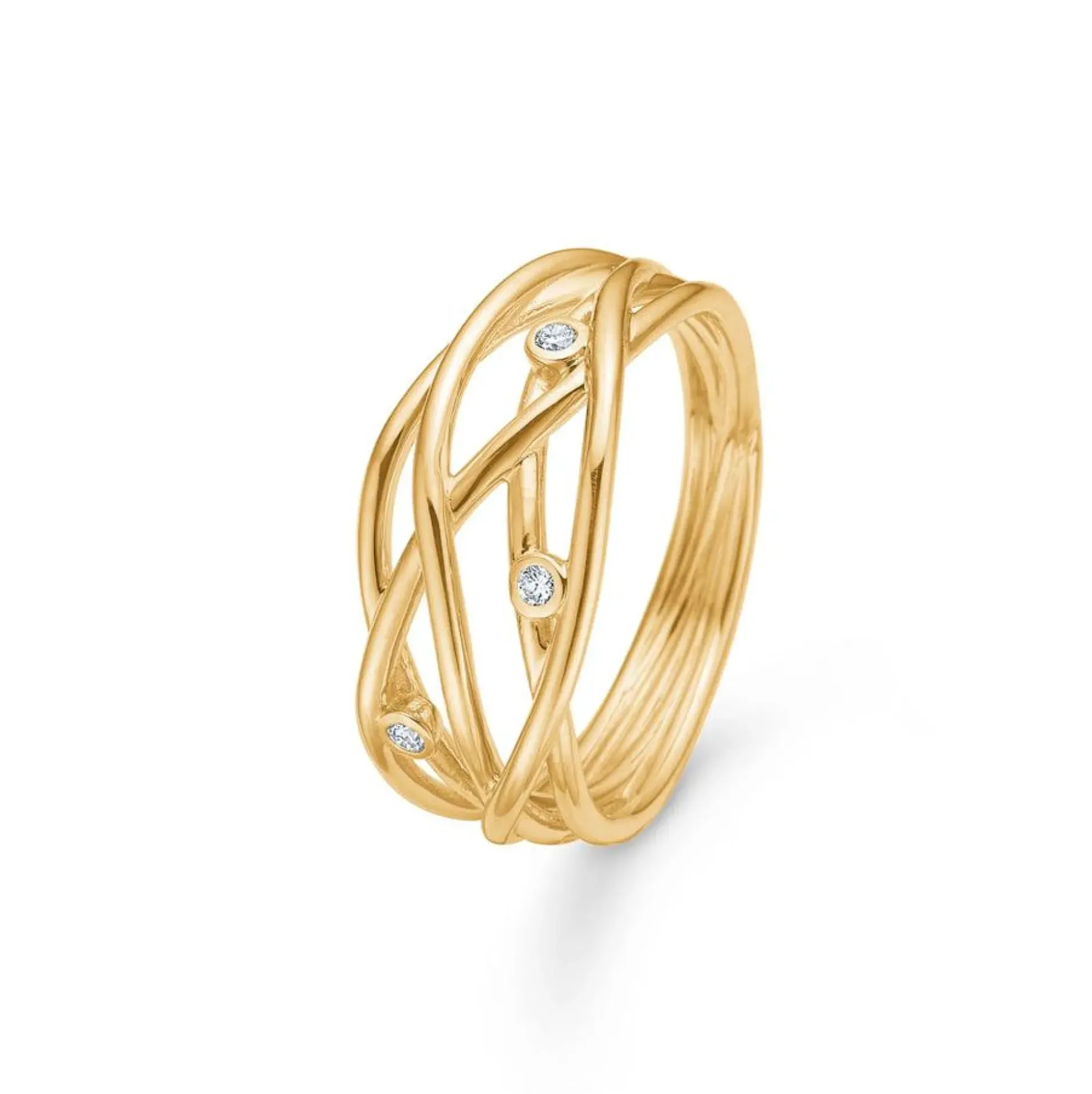 Mads Z 14kt Diamond Nest Ring 0.045ct W.si