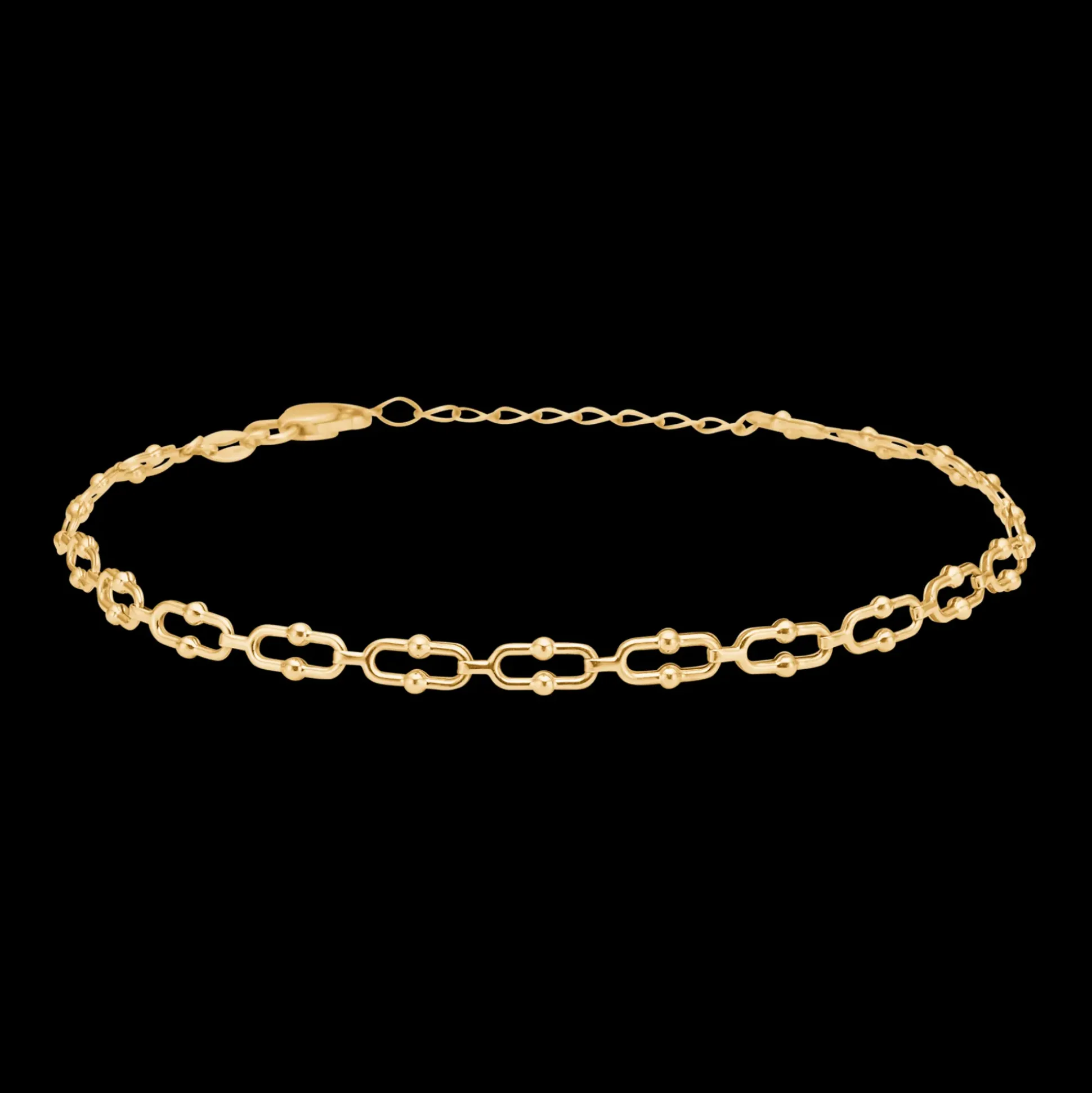Mads Z 8kt Guld Armbånd Med Ovale Led