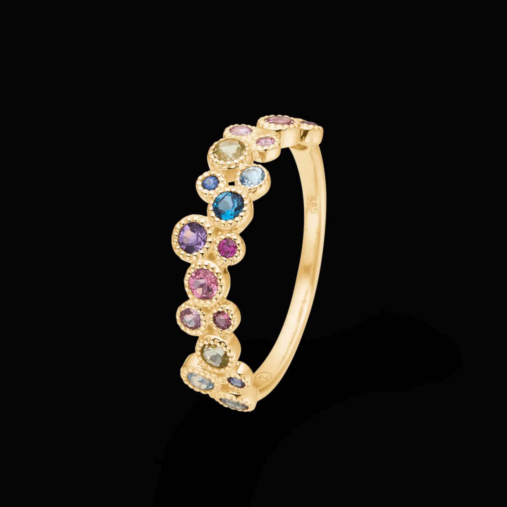 Mads Z 14kt Luxury Rainbow Petite Ring