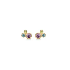 Mads Z 14kt Luxury Rainbow Ørestikker