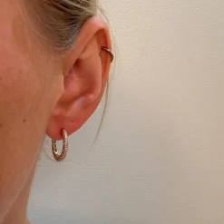 Mads Z LA BOHEME 8kt Guld Creoler Zirkonia