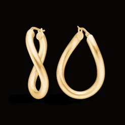 Mads Z Silvia Twisted 8kt Guld Øreringe