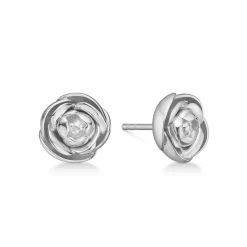 Mads Z Sølv Rosalie Ørestikker Stor Rose 12mm