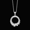 Mads Z Swirl White Topaz Sølv Halskæde