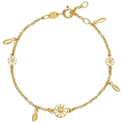 Marguerit Forguldt Armbånd m. blade - 9015056-M