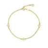 Marguerit Forgyldt Guld Armbånd - 90105017-M