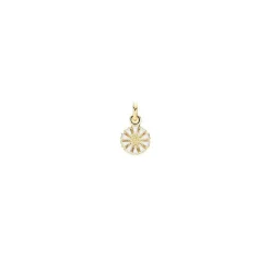 Marguerit Forgyldt Guld Vedhæng 7.5 mm - 908075-M