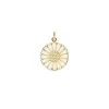 Marguerit Forgyldt Guld Vedhæng 18mm - 908018-M