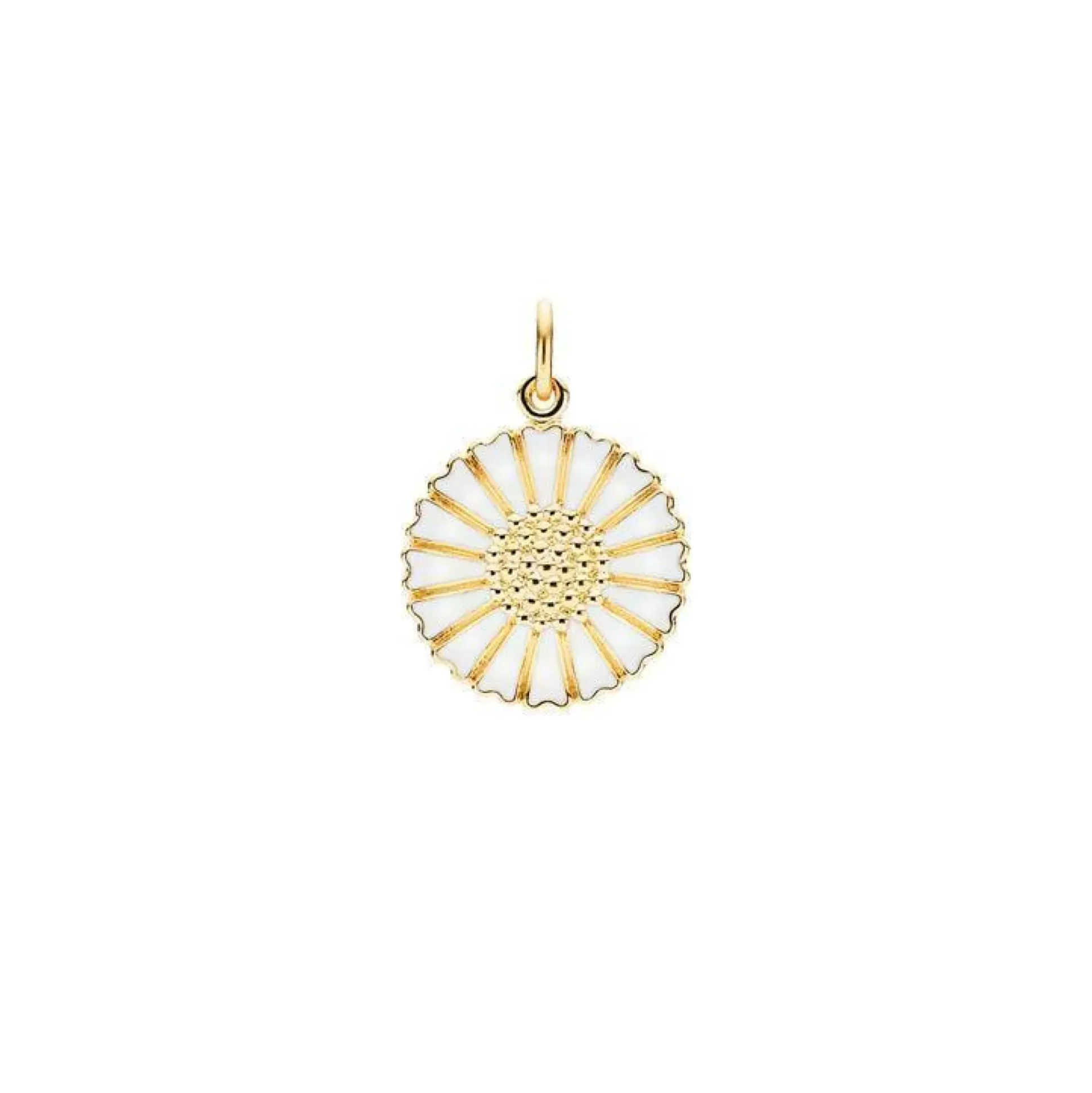 Marguerit Forgyldt Guld Vedhæng 18mm - 908018-M
