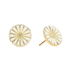 Marguerit Ørestik Forgyldt Guld 11mm - 909011-4-M