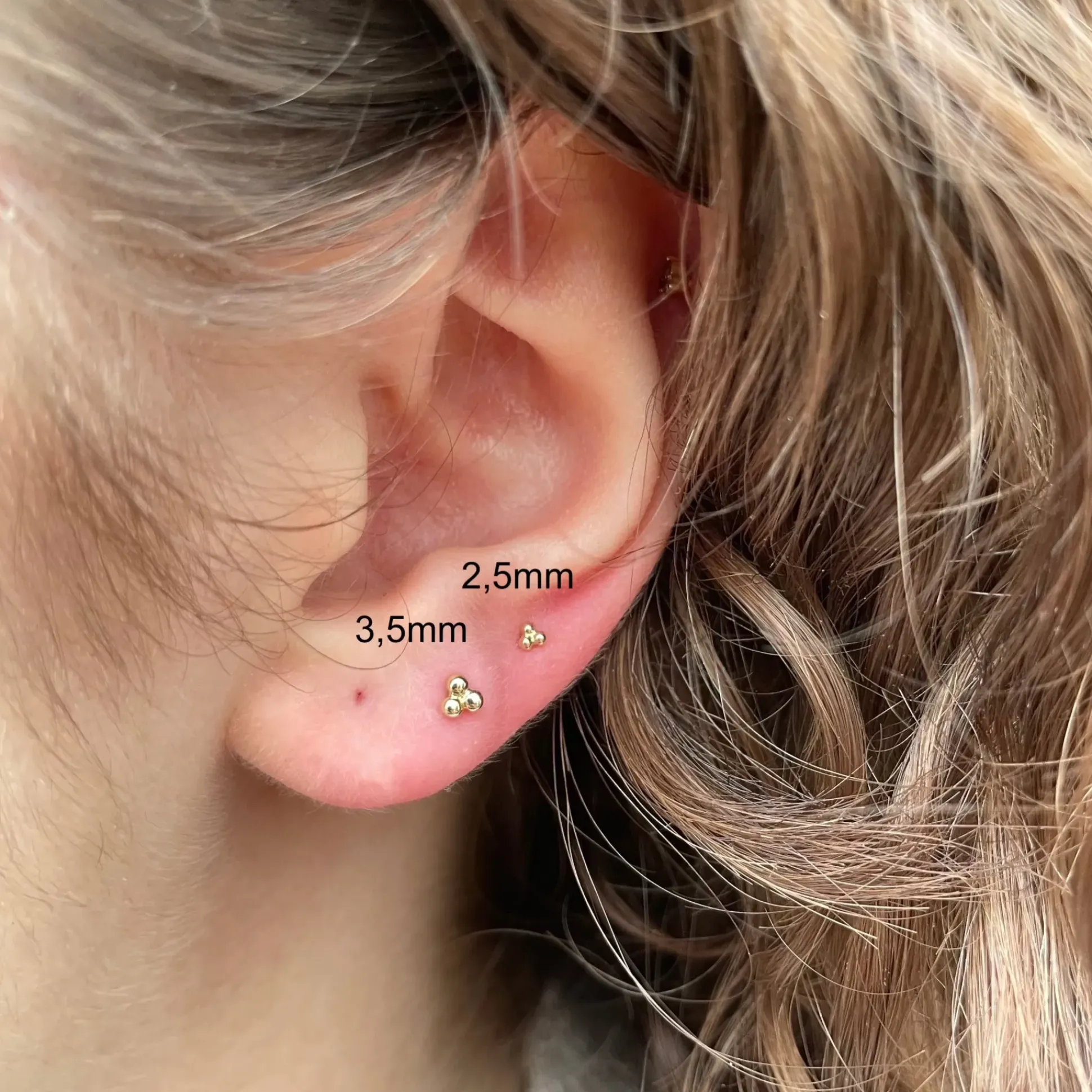 MARIA TASH Ball Trinity Threaded Stud 2,5mm