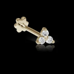 MARIA TASH  Diamond Trinity Threaded Stud