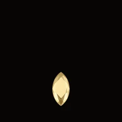 MARIA TASH Faceted Gold Marquise Threaded Stud Earring