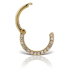MARIA TASH 18kt Diamond Horizontal Eternity Hoop