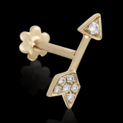 MARIA TASH 10mm Diamond Arrow Threaded Stud