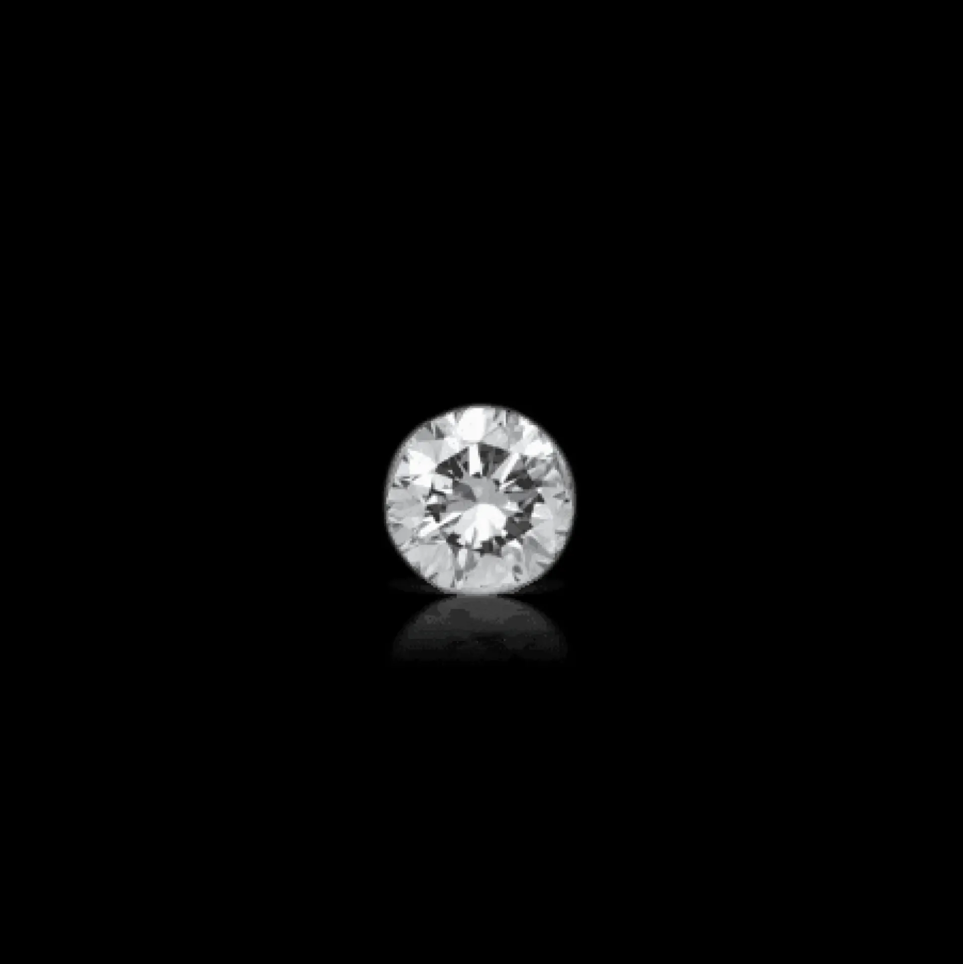 MARIA TASH 2.5mm Invisible Set Diamond Threaded Stud 18kt