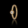 MARIA TASH 8mm Scalloped Diamond Hoop Clicker