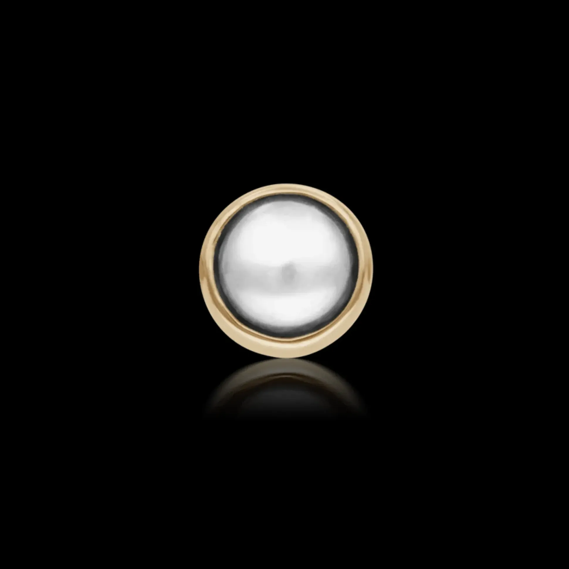 MARIA TASH Natural Pearl Threaded Stud Earring 14kt
