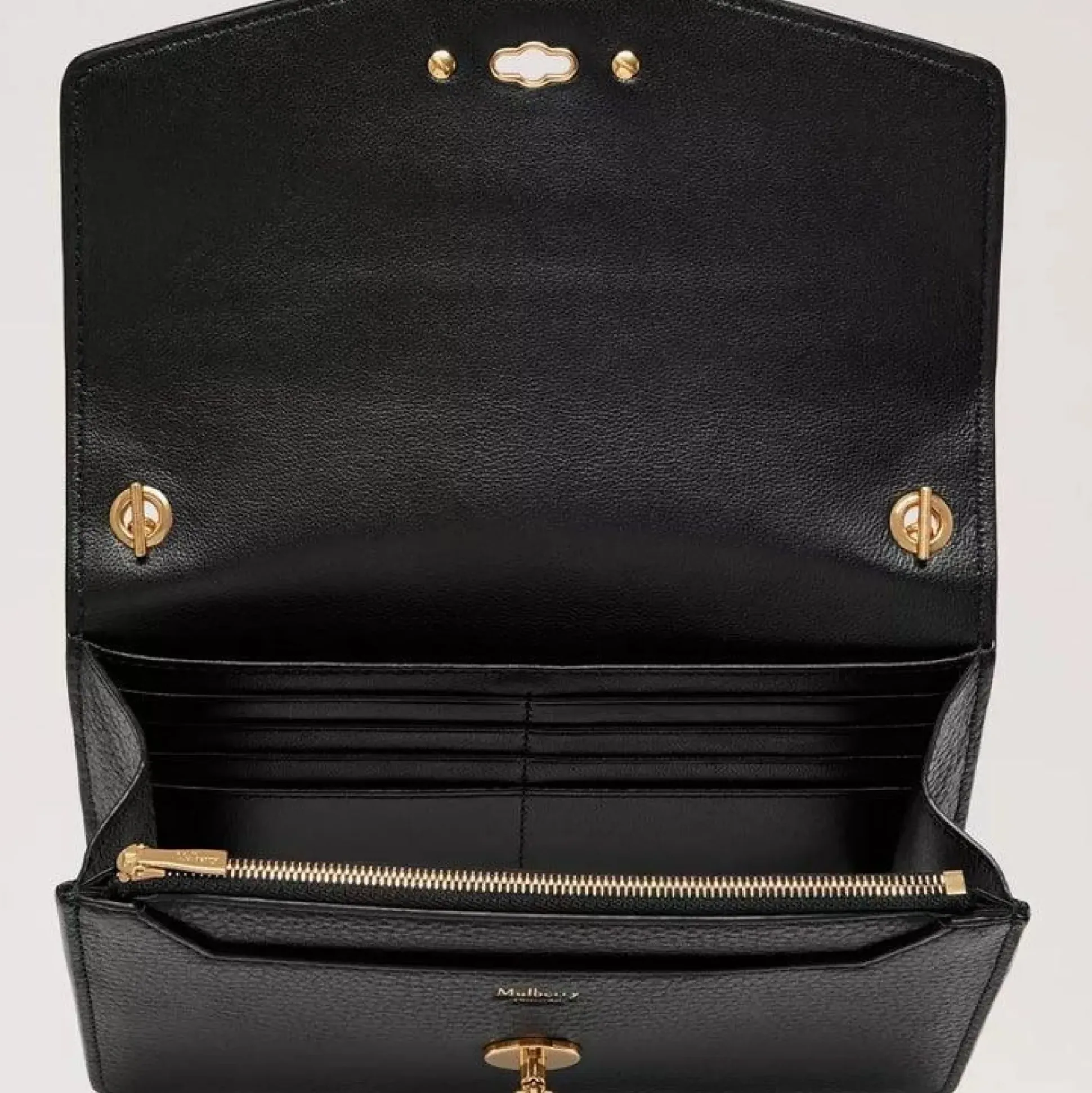 Mulberry - Small Darley Black Small Classic Grain