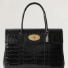 Mulberry Bayswater Croc Black