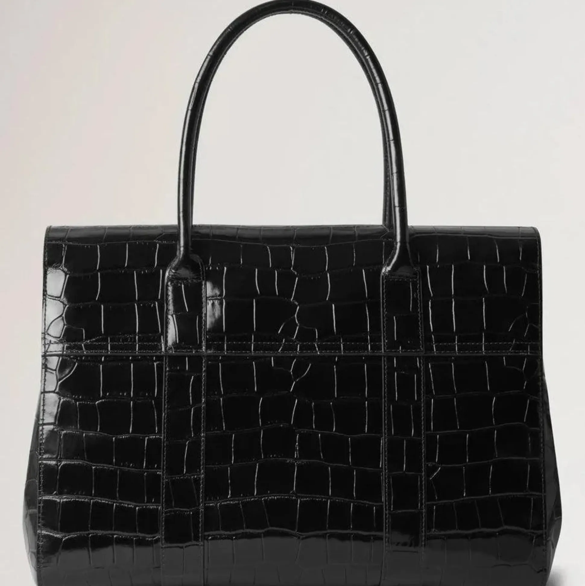 Mulberry Bayswater Croc Black