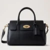 Mulberry Bayswater Satchel Black Small Classic Grain