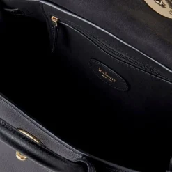 Mulberry Bayswater Satchel Black Small Classic Grain