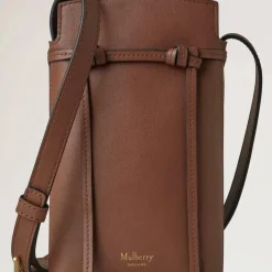 Mulberry Clovelly Phone Pouch Micro Classic Grain Oak