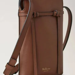 Mulberry Clovelly Phone Pouch Micro Classic Grain Oak