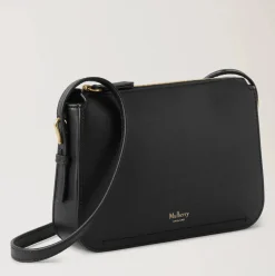 Mulberry Clovelly Pouch Micro Classic Grain Black