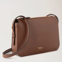 Mulberry Clovelly Pouch Micro Classic Grain Bright Oak