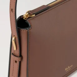 Mulberry Clovelly Pouch Micro Classic Grain Bright Oak