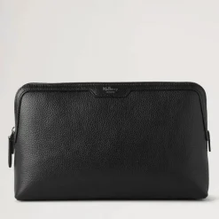 Mulberry Medium Cosmetic Pouch Small Classic Grain Black