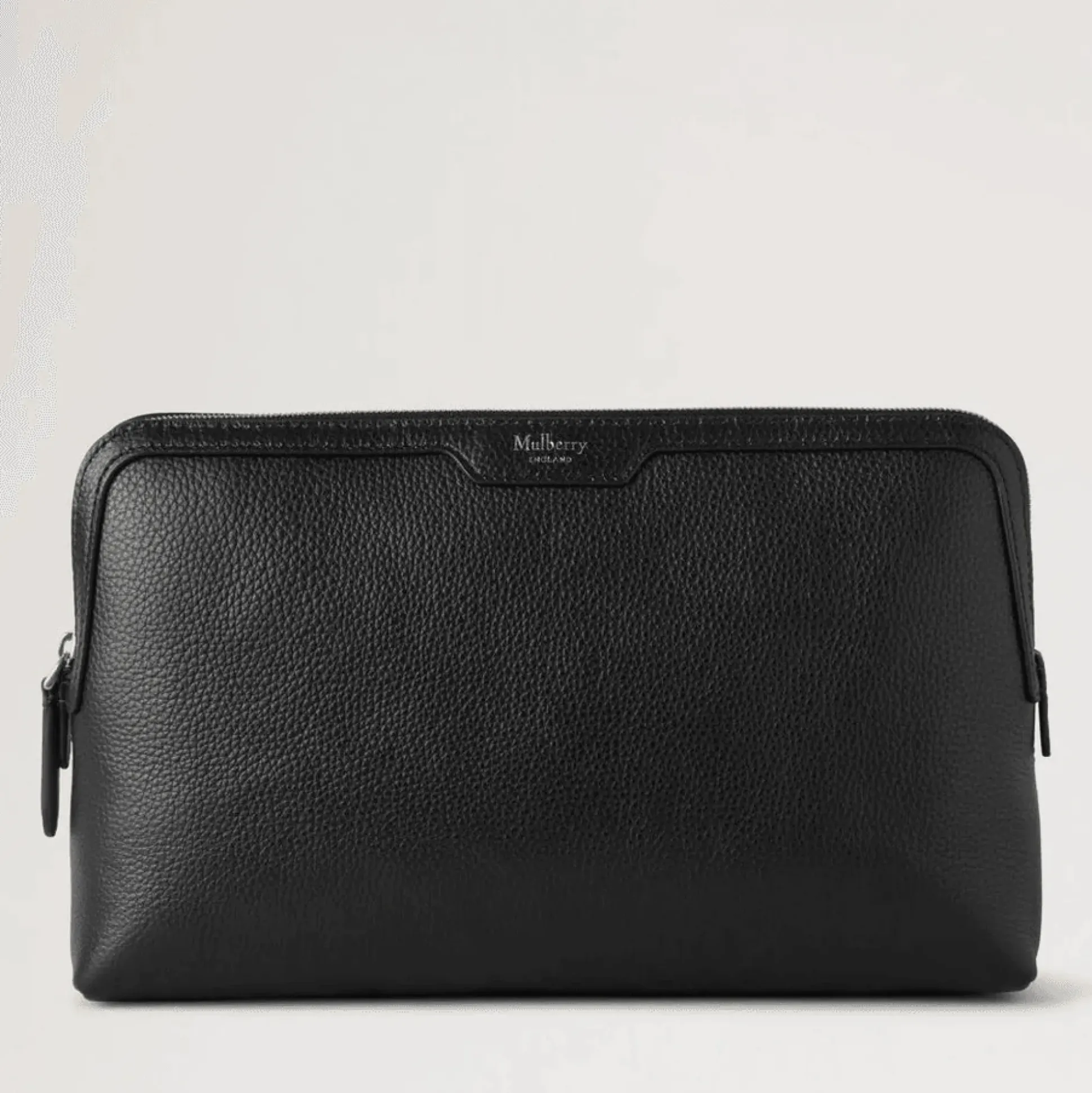 Mulberry Medium Cosmetic Pouch Small Classic Grain Black
