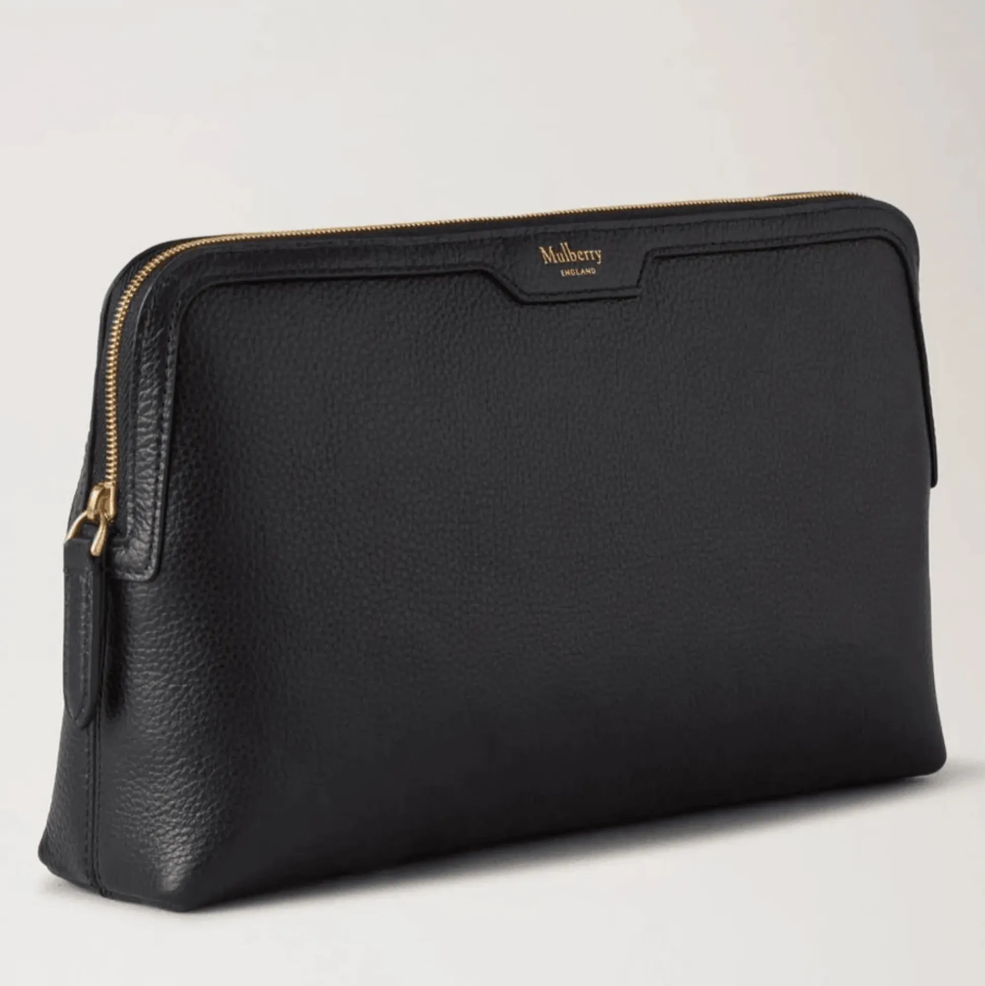 Mulberry Medium Cosmetic Pouch Small Classic Grain Black