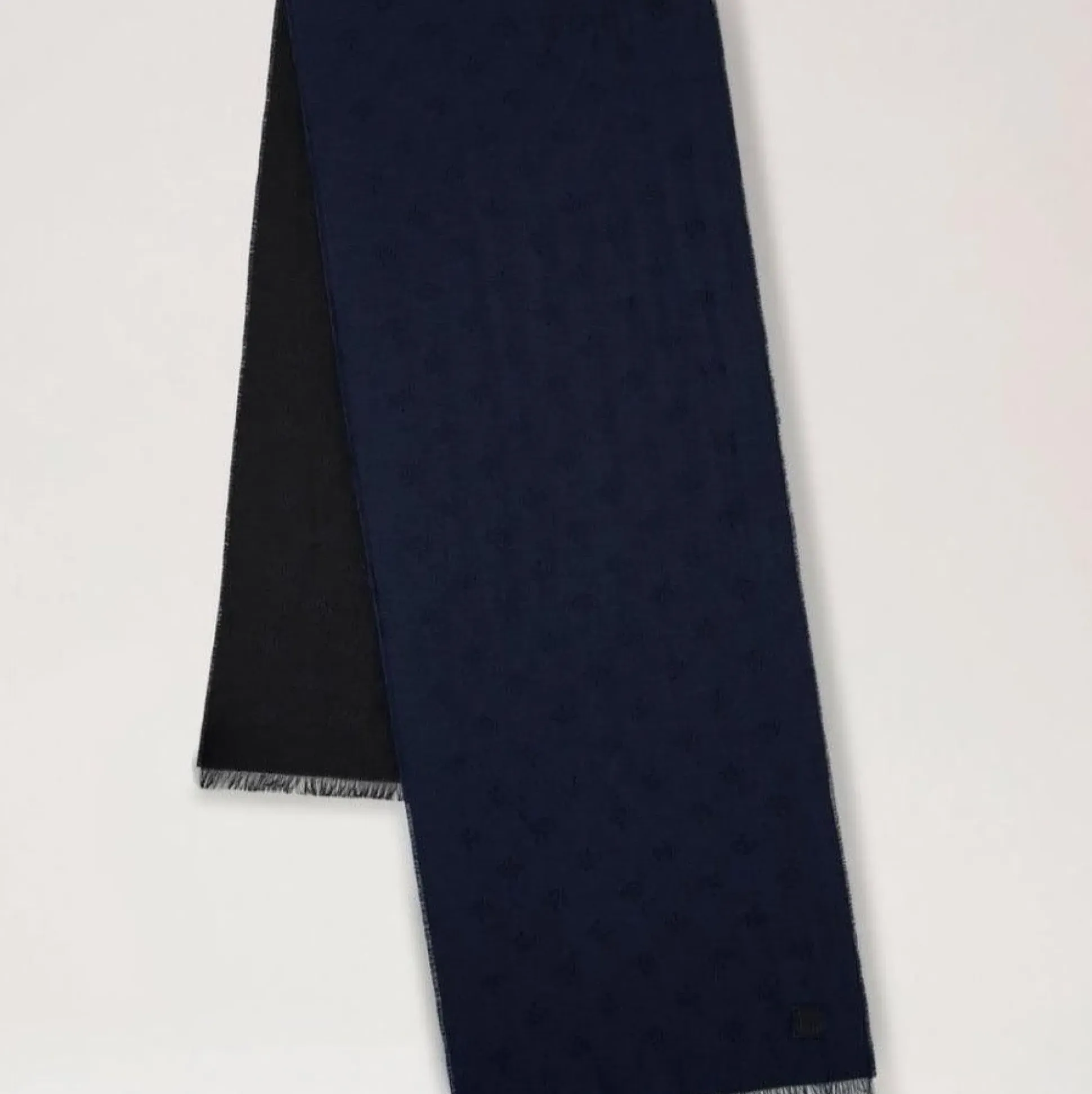 Mulberry Mens Scarf Tree Jacquard Midnight