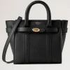 Mulberry Micro Zipped Bayswater Small Classic Grain Black