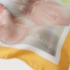 Mulberry Rose And Blur Border Square Scarf