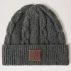 Mulberry Softie Chain Cable Beanie Charcoal
