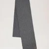 Mulberry Softie Chain Cable Knit Scarf Charcoal