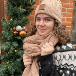 Mulberry Softie Chain Cable Beanie Maple