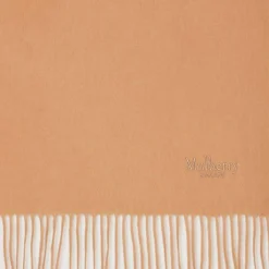 Mulberry Solid Merino Wool Scarf Camel