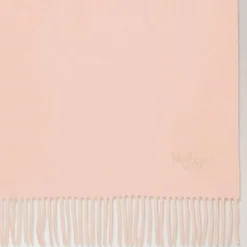 Mulberry Solid Merino Wool Scarf Rosewater