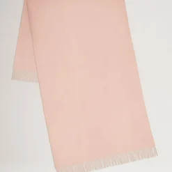 Mulberry Solid Merino Wool Scarf Rosewater