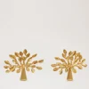 Mulberry Tree Earrings Brass