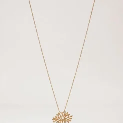 Mulberry Tree Necklace Brass
