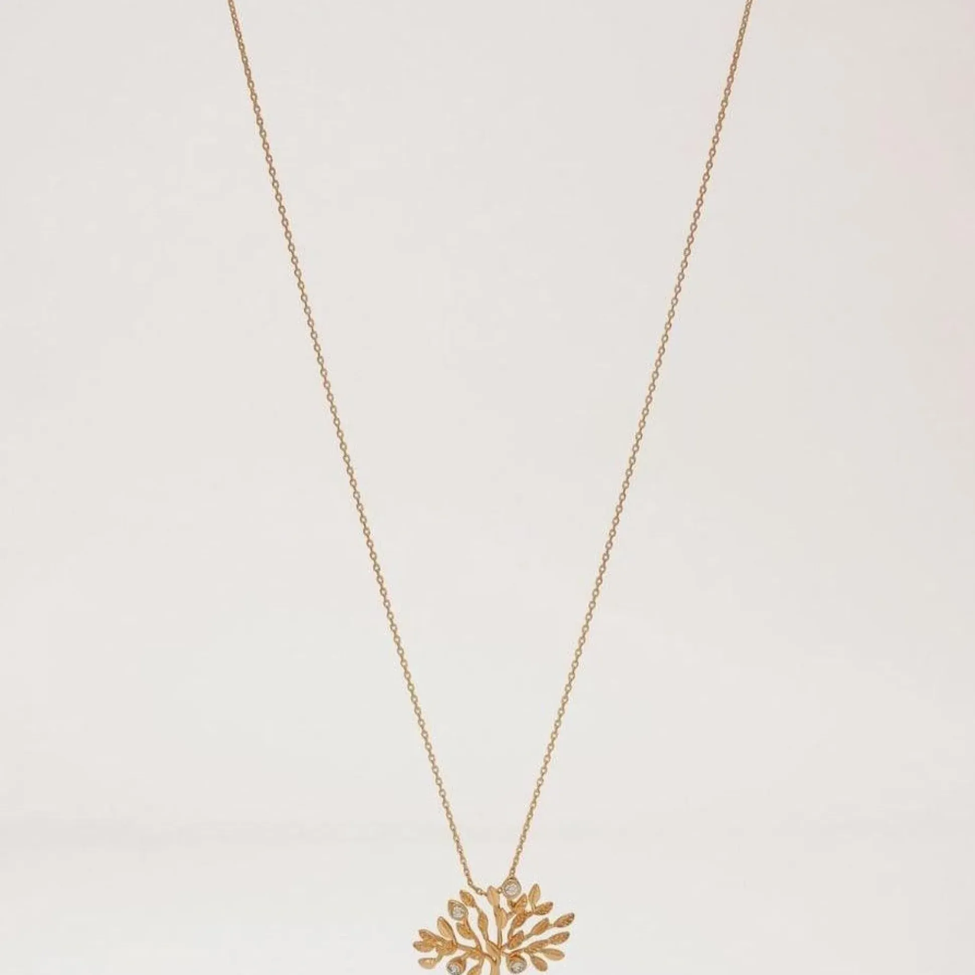 Mulberry Tree Necklace Brass